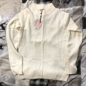 Juicy couture off white sweater size small